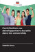 Contributions au développement durable dans les universités by Valentin Grecu
