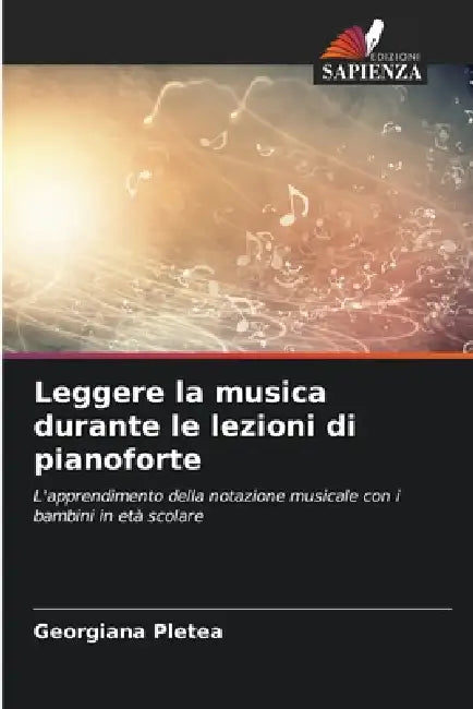 Leggere la musica durante le lezioni di pianoforte by Georgiana Pletea
