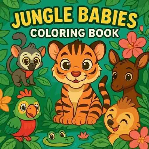 Jungle Babies - Coloring Book by Chris Martin