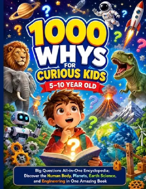 1000 Whys for Curious Kids 5-10 Year Old: Big Questions All-in-One Encyclopedia; Discover the Human Body, Planets, Earth Science, and Engineering in O by Dr Jennifer W Cross