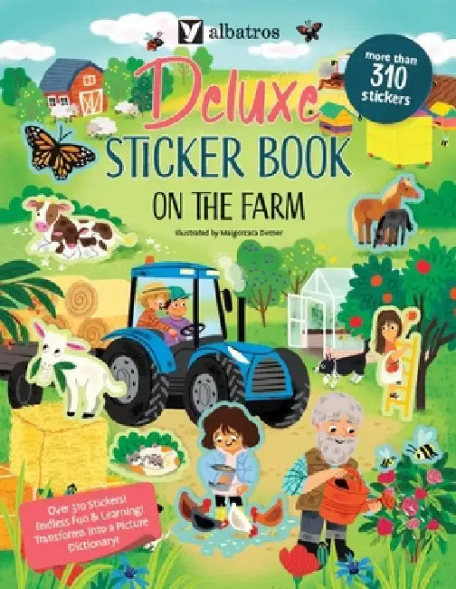 Deluxe Sticker Book: On the Farm by Joli Hannah, Malgorzata Detner