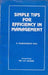 Simple Tips For Efficiency in Management by N. Ramananda Rao Foreword By Y.P. Anand