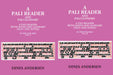 A Pali Reader And Pali Glossary: A Pali Reader With Notes And Glossary (Text And Notes) by Dines Andersen