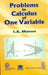 Problems in Calculus of One Variable by I. A. Maron