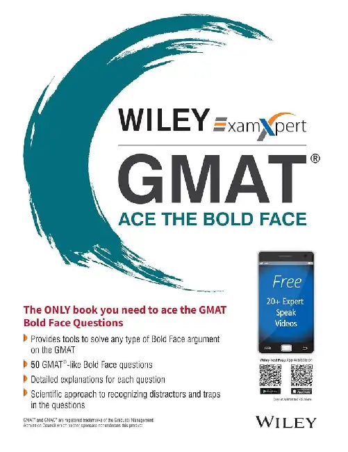 Wiley's ExamXpert GMAT Ace the Bold Face by Wiley India