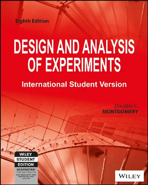 Design and Analysis of Experiments, 8ed, ISV by Douglas C. Montgomery
