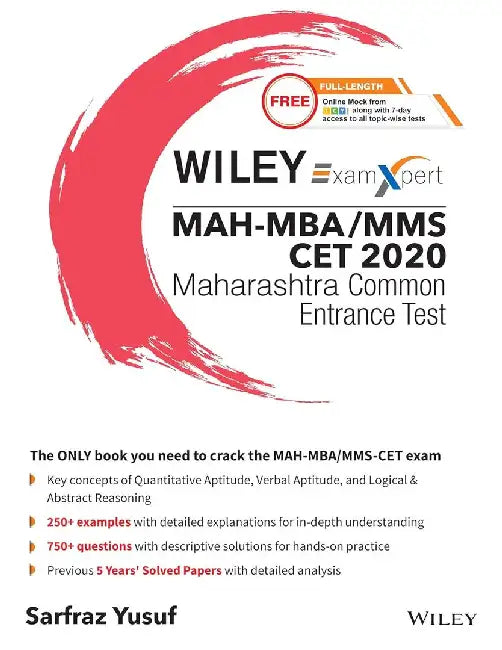 Wiley's ExamXpert MAH-MBA/MMS CET 2020 Maharashtra Common Entrance Test by Sarfraz Yusuf