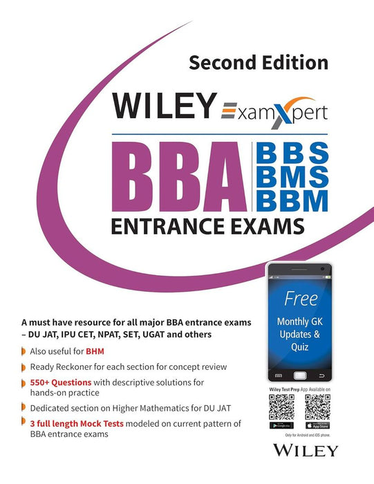 Wiley's ExamXpert BBA Entrance Exams, 2ed by Wiley Editorial