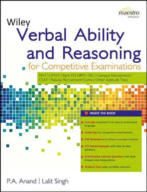 Wiley's Verbal Ability and Reasoning for Competitive Examinations by P.A. Anand, Lalit Singh