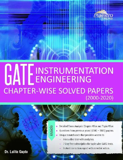 Wiley's GATE Instrumentation Engineering Chapter-wise Solved Papers (2000-2020) by Dr. Lalita Gupta