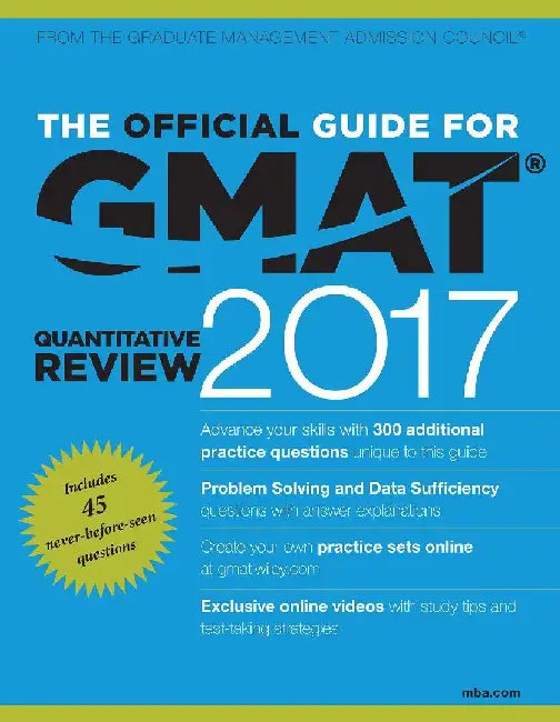 The Official Guide For Gmat Quantitative Review 2017: with Online Question Bank and Exclusive Video