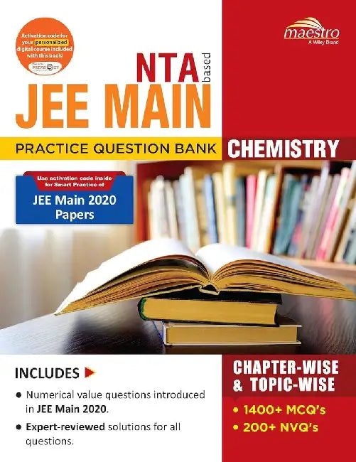 Wiley's NTA based JEE Main Practice Question Bank Chapter-wise & Topic-wise, Chemistry by Wiley Editorial