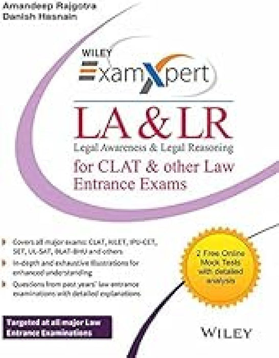 Wiley's ExamXpert Legal Awareness & Legal Reasoning: (LA & LR) for CLAT & other Law Entrance Exams by Amandeep Rajgotra