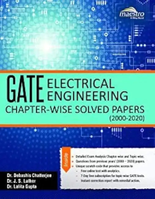 Wiley's GATE Electrical Engineering Chapter-Wise Solved Papers (2000-2020) by Dr. Debashis Chatterjee, Dr. J. S. Lather, Dr Lalita Gupta