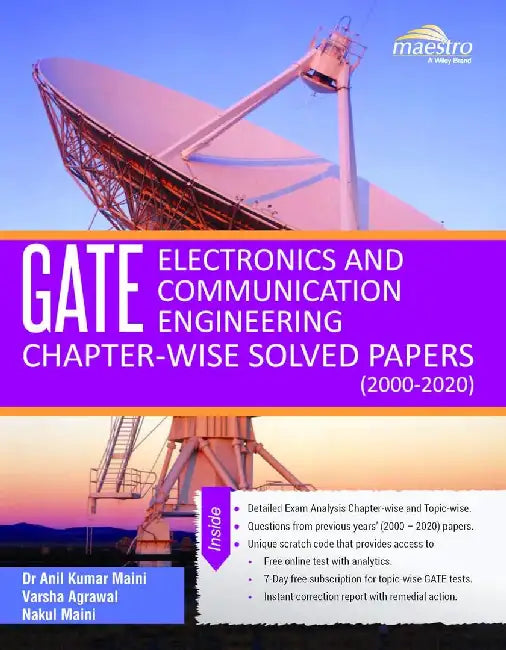 Wiley's GATE Electronics and Communication Engineering Chapter-wise Solved Papers (2000-2020) by Dr Anil Kumar Maini, Varsha Agrawal, Nakul Maini