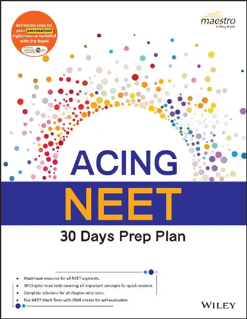 Wiley's Acing NEET 30 Days Prep Plan by Wiley Editorial