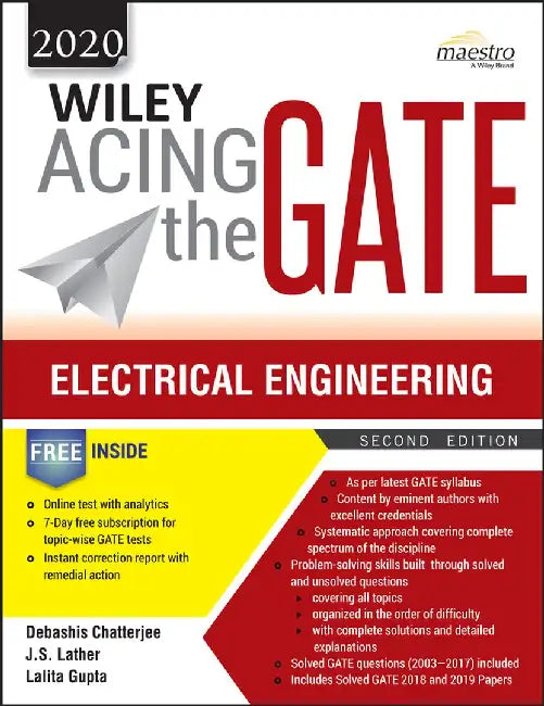Wiley Acing the GATE: Electrical Engineering, 2ed, 2020 by Debashis Chatterjee, J. S. Lather, Lalita Gupta