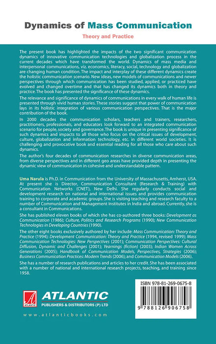 Dynamics Of Mass Communication: Theory and Practice by Uma Narula