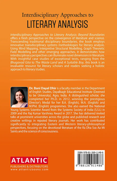 Interdisciplinay Approaches to Literary Analysis: Beyond Boundaries by Bani Dayal Dhir