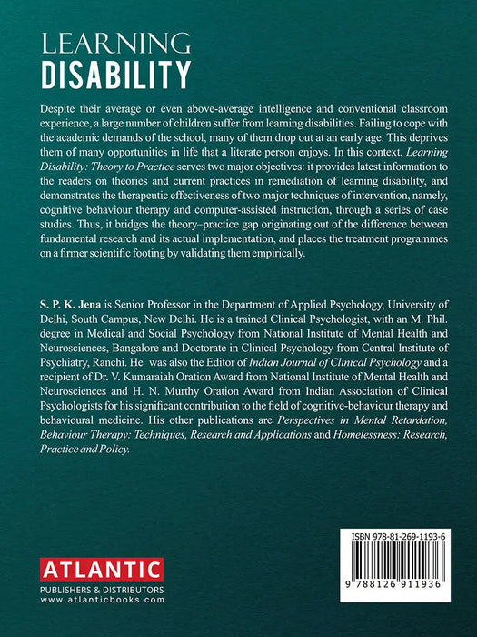 Learning Disability: Theory to Practice by S.P.K. Jena