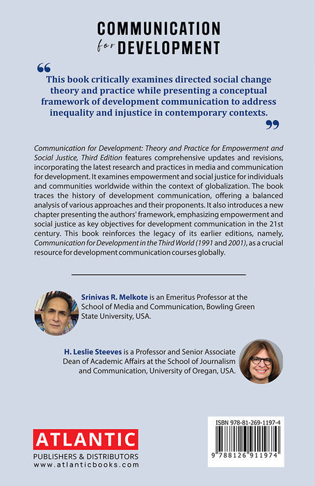 Communication for Development: Theory and Practice for Empowerment and Social Justice