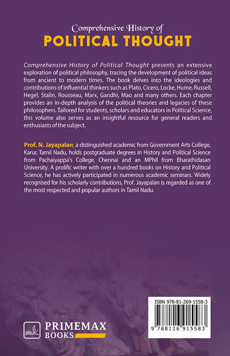 Comprehensive History Of Political Thought by N. Jayapalan