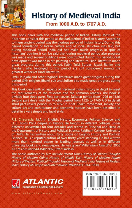 History Of Medieval India: From 1000 A.D. To 1707 A.D. by Radhey Shyam Chaurasia