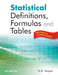 Statistical Definitions, Formulas And Tables by K.R. Gupta