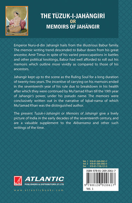 The Tuzuk-I-Jahangiri Or Memoirs Of Jahangir  (Vol. 1)