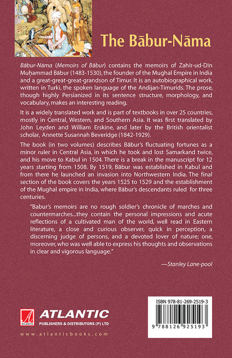 The Babur-Nama: Memoirs of Babur (Vol. 1)