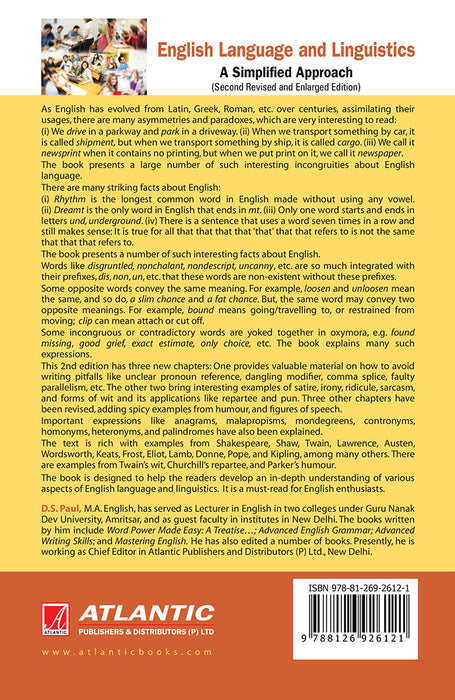 English Language and Linguistics: A Simplified Approach