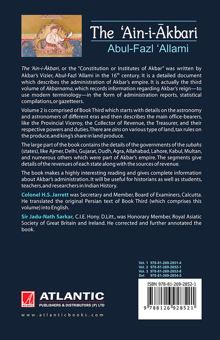 The 'Ain-i-Akbari  (Vol. 2)