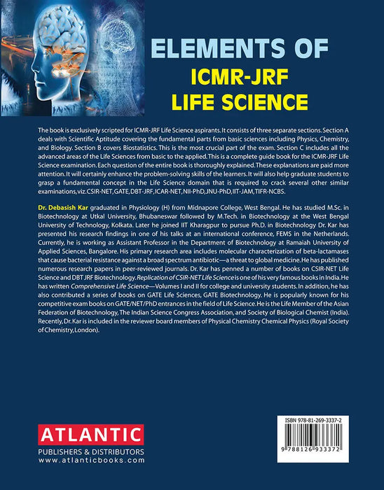 Elements of ICMR-JRF Life Science by Dr. Debasish Kar