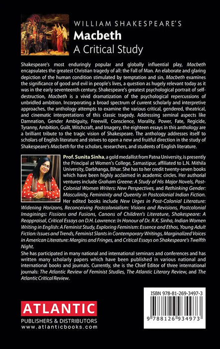 William Shakespeare's Macbeth: a Critical Study by Sunita Sinha