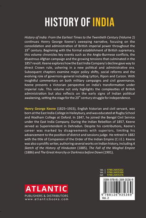 History of India: From the Earliest Times to the Twentieth Century Vol. 2