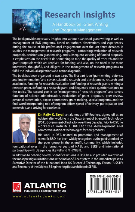 Research Insights A Handbook on Grant Writing and Program Management by Rajiv K. Tayal