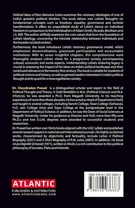 Political Ideas of Dr. Ram Manohar Lohia by Dr. Chandradeo Prasad