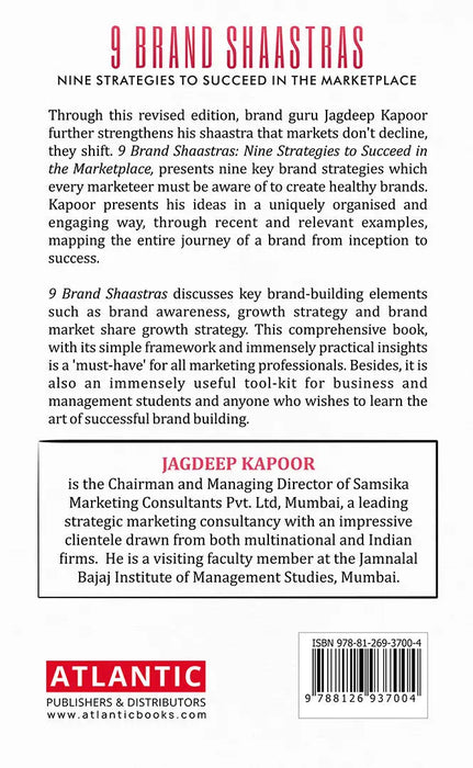 9 Brand Shaastras: Nine Strategies to Succeed in the Marketplace by Jagdeep Kapoor