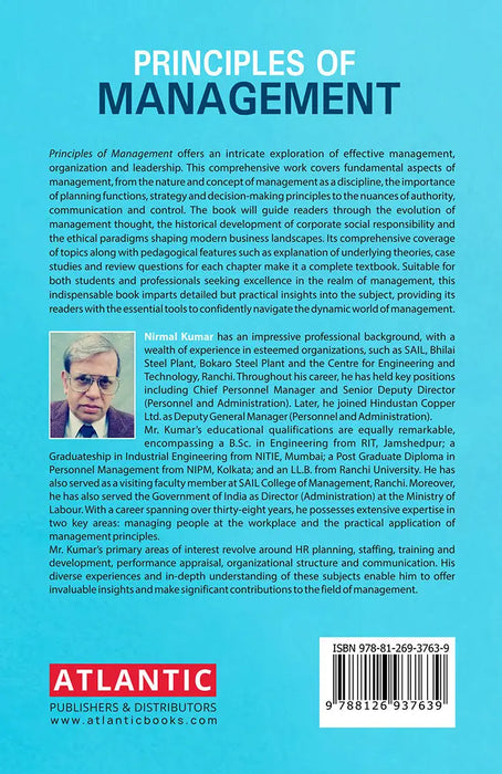 Principles of Management by Nirmal Kumar