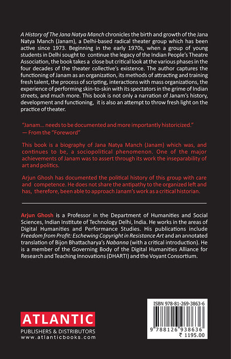 A History of the Jana Natya Manch: Plays for the People