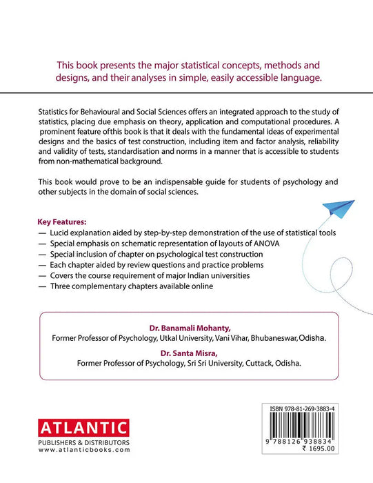 Statistics for Behavioural and Social Sciences by Banamali Mohanty