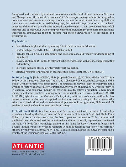 Textbook Of Environmental Education For Undergraduates by Dilip Ganguly