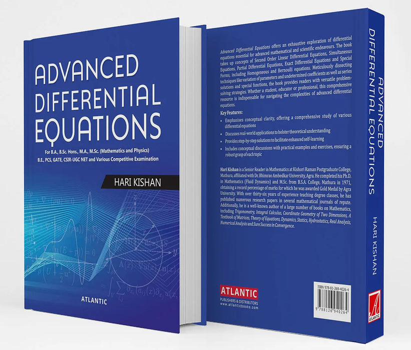 Advanced Differential Equations: For B.A., B.Sc. Hons., M.A., M.Sc. Hons. (Mathematics and Physics) B.E. PCS, GATE, CSIR-UGC NET and by Hari Kishan