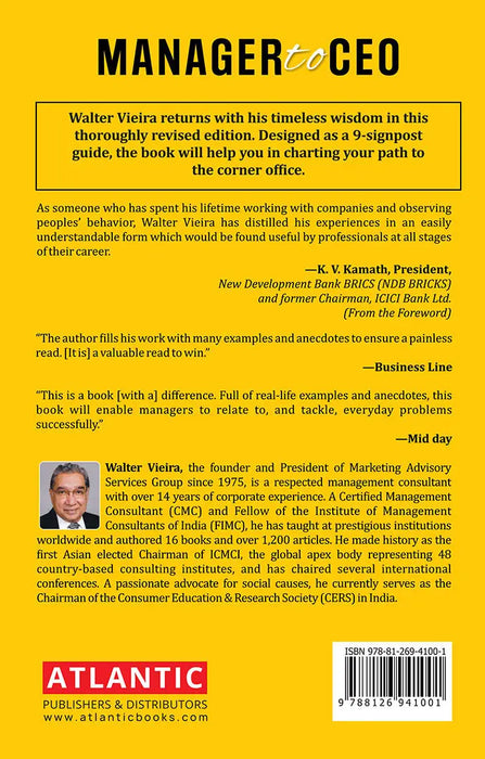 Manager to CEO: 9  Signposts to the Top Job by Walter Vieira