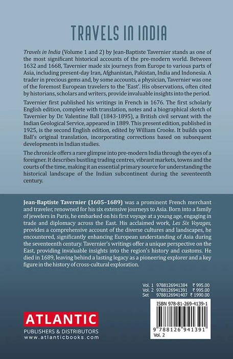 Travels In India: Jean-Baptiste Travernier (Vol. 2) by Jean-Baptiste Travernier