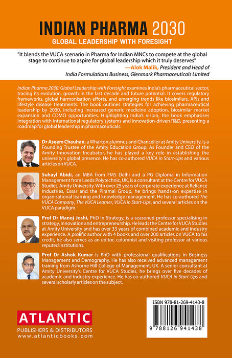 Indian Pharma 2030: Global Leadership With Foresight by Dr Aseem Chauhan, Suhay, Abidi, Prof Dr Manoj Joshi, Prof Dr Ashok Kumar