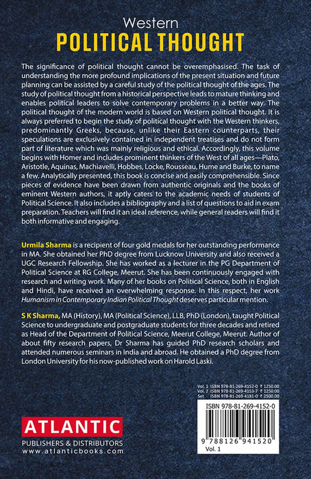 Western Political Thought: From Plato to Burke by Urmila Sharma