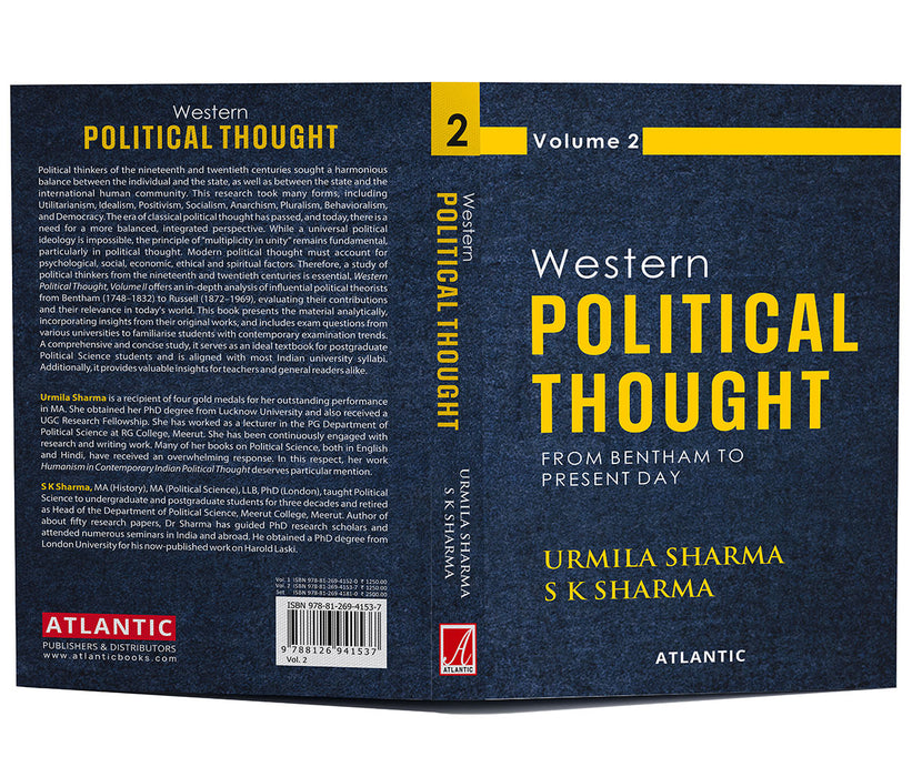 Western Political Thought: From Bentham to Present Day by Urmila Sharma,S.K. Sharma