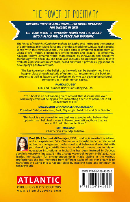 The Power of Positivity: Optimism and the 7th Sense by Padmakali Banerjee