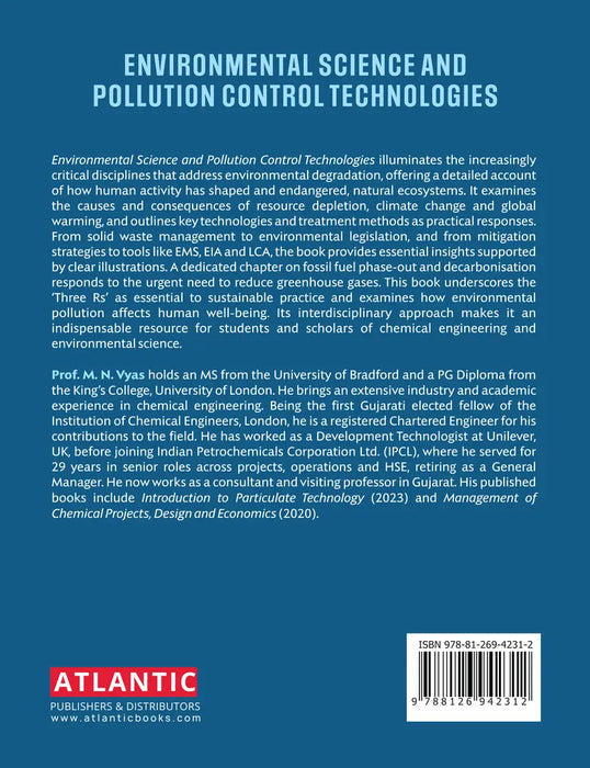 Environmental Science and Pollution Control Technologies by Prof. M.N. Vyas